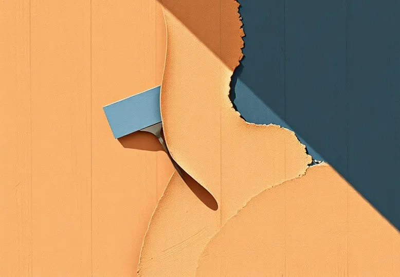 Application d'un enduit décoratif à la lisseuse sur un mur