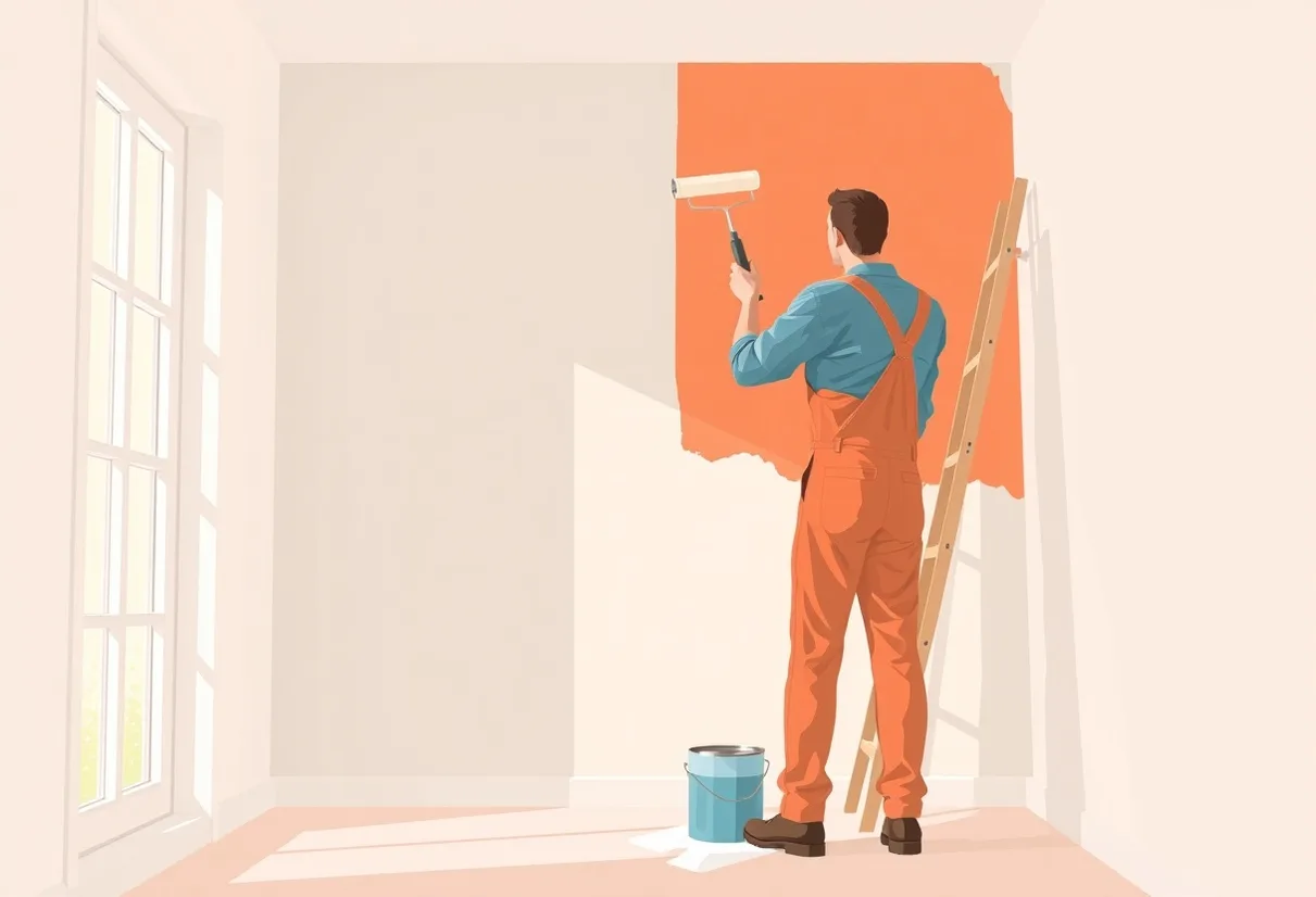Peintre Bron 69500 en intervention sur un chantier